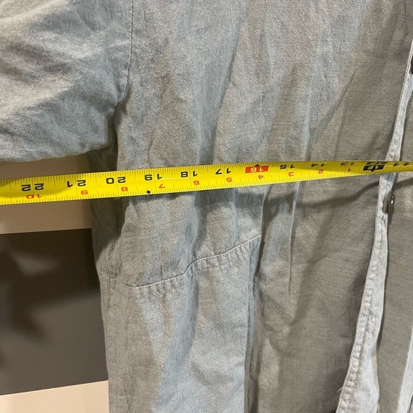 Eskander Linen Button Down Chic Oversized Top Neiman Marcus - Picture 5 of 9